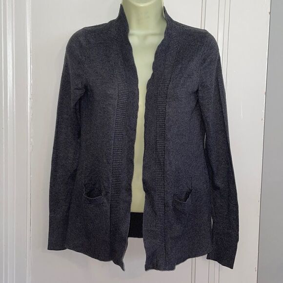 Banana Republic gray open buttonless cardigan sweater - Picture 1 of 6